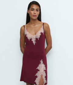 Жіноча нічна сорочка Effetto 03162P бордо