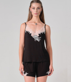 Жіноча піжама Effetto 03163P чорна