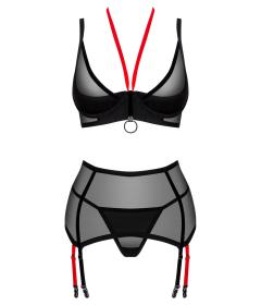 Комплект Obsessive Glandez Set garter belt